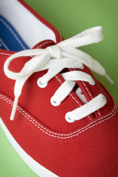 Keds - Champion Core-tekstsneakers in rood 5