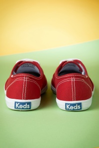 Keds - Champion Core Text Sneakers Années 50 en Rouge 7