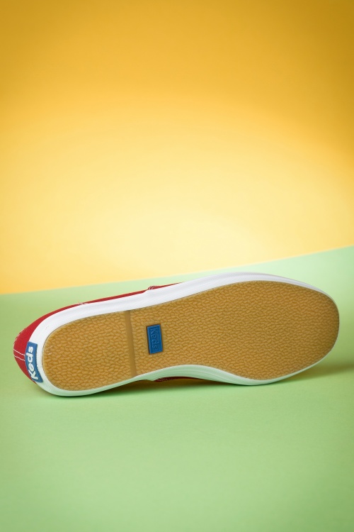 Keds - Champion Core-tekstsneakers in rood 8