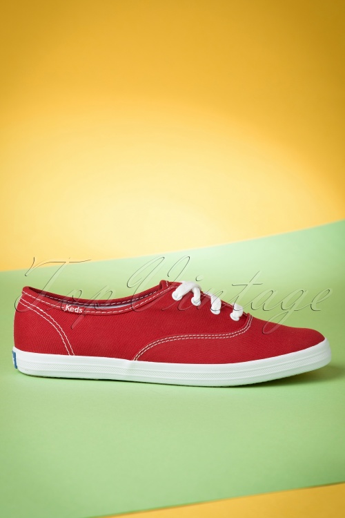 Keds - Champion Core Text Turnschuhe in Rot 3