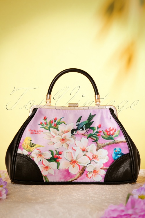 Woody Ellen - 50s Bloom Retro Handbag 