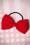 Banned Retro - Lovestruck Bow Haargummi in Rot