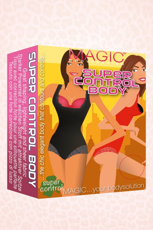 MAGIC Bodyfashion - Super Control Spitzen-Body in Hollywood-Rot 2