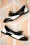 Banned Retro Zapatos brogue Milana de los años 60 en blanco y negro