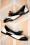 Nemonic - Madison Leather Shoe Booties in Black and Creamy White