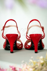Banned Retro - 40s Amelia Sandals in Red 8