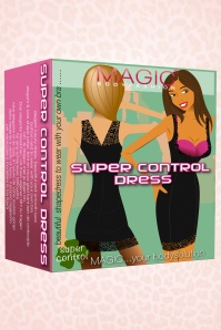 MAGIC Bodyfashion - Supercontrol kanten jurk in ivoor 2