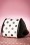 Lola Ramona - 50s Boatie Polka Dot Handbag in Black and White 6