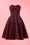 Dolly and Dotty - 50s Melissa Polkadot Bandeau Swing Dress in Black and Red 2