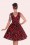Dolly and Dotty - 50s Petal Cherry Swing Dress in Black 9