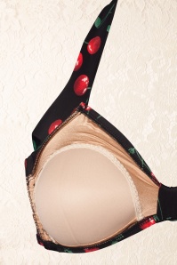 Esther Williams - 50s Classic Cherry Bikini in Black 10