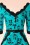 Vixen 50s Jade Blue Cat Umbrella Dress 102 39 17962 20160215 0010C