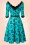 Vixen 50s Jade Blue Cat Umbrella Dress 102 39 17962 20160215 0005W