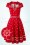 Vixen - Gwyneth Sailor Swing-Kleid in Rot 2
