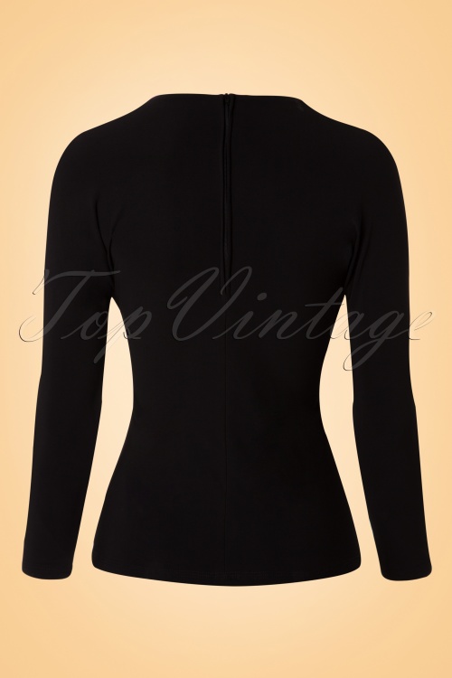 Pinup Couture - Laura Byrnes California Malia-top in zwart 6