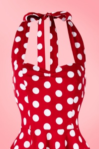 Bunny - 50s Meriam Polkadot Swing Dress in Red and White 5