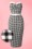 Collectif Cloting Monica Black and White Gingham Pencil Dress 17652 20151119 0004W1