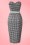 Collectif Cloting Monica Black and White Gingham Pencil Dress 17652 20151119 0002W
