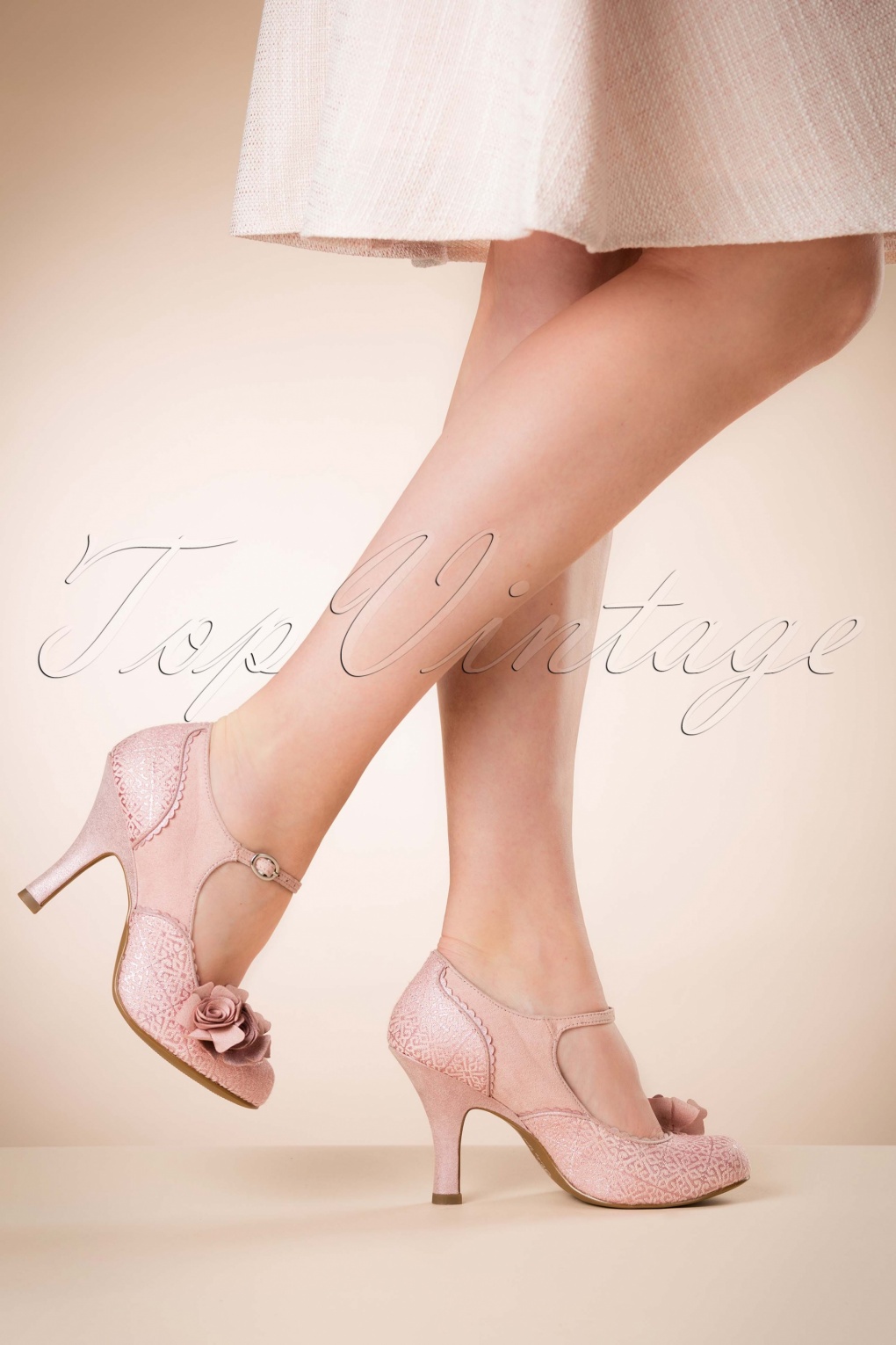 vintage pink heels