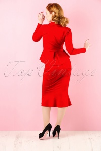 Heart of Haute - 50s Diva Suit Jacket in Red 5
