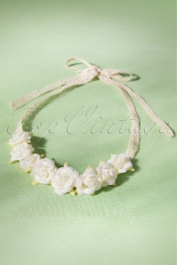 Darling Divine - 60s Spring is in My Hair Band in Ivory