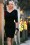 Zoe Vine - 50s Marilyn Wiggle Dress in Black 3