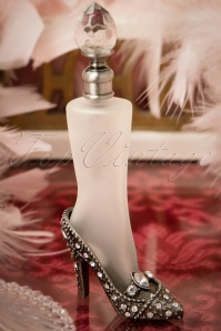  - Funkelnde Parfüm-Pumpflasche in Silber