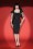 50s Deadly Dames Poison Ivy Pencil Dress in Black