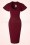 Pinup Couture - 50s Venus Pencil Dress in Merlot Wine Ponte 4