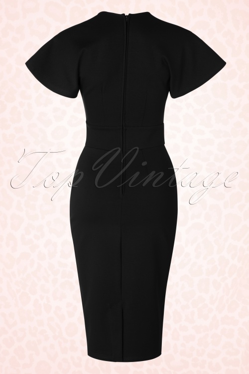 Pinup Couture - 50s Venus Pencil Dress in Black Ponte 7