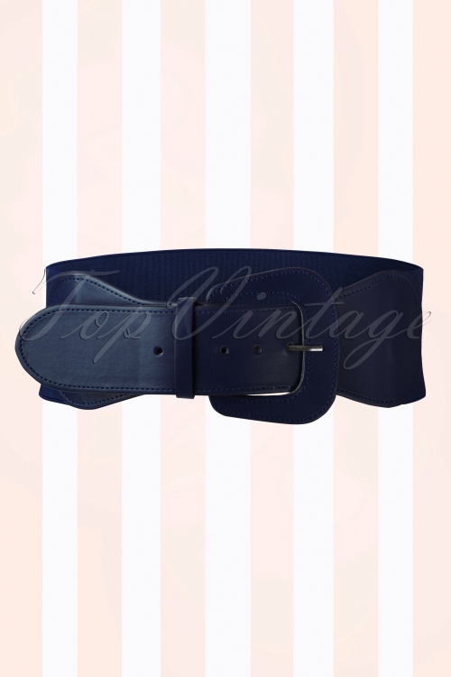 Bunny - Rizzo Belt Années 50 en Bleu Marine