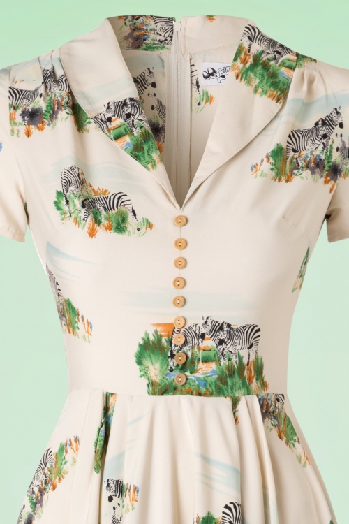1950s safari dress