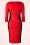 Celia Rose - 50s Mandy Pencil Dress in Red and Black 2
