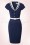 Bunny Yvonne Navy Pencil Sailor Dress 100 31 19011 20160325 0005W