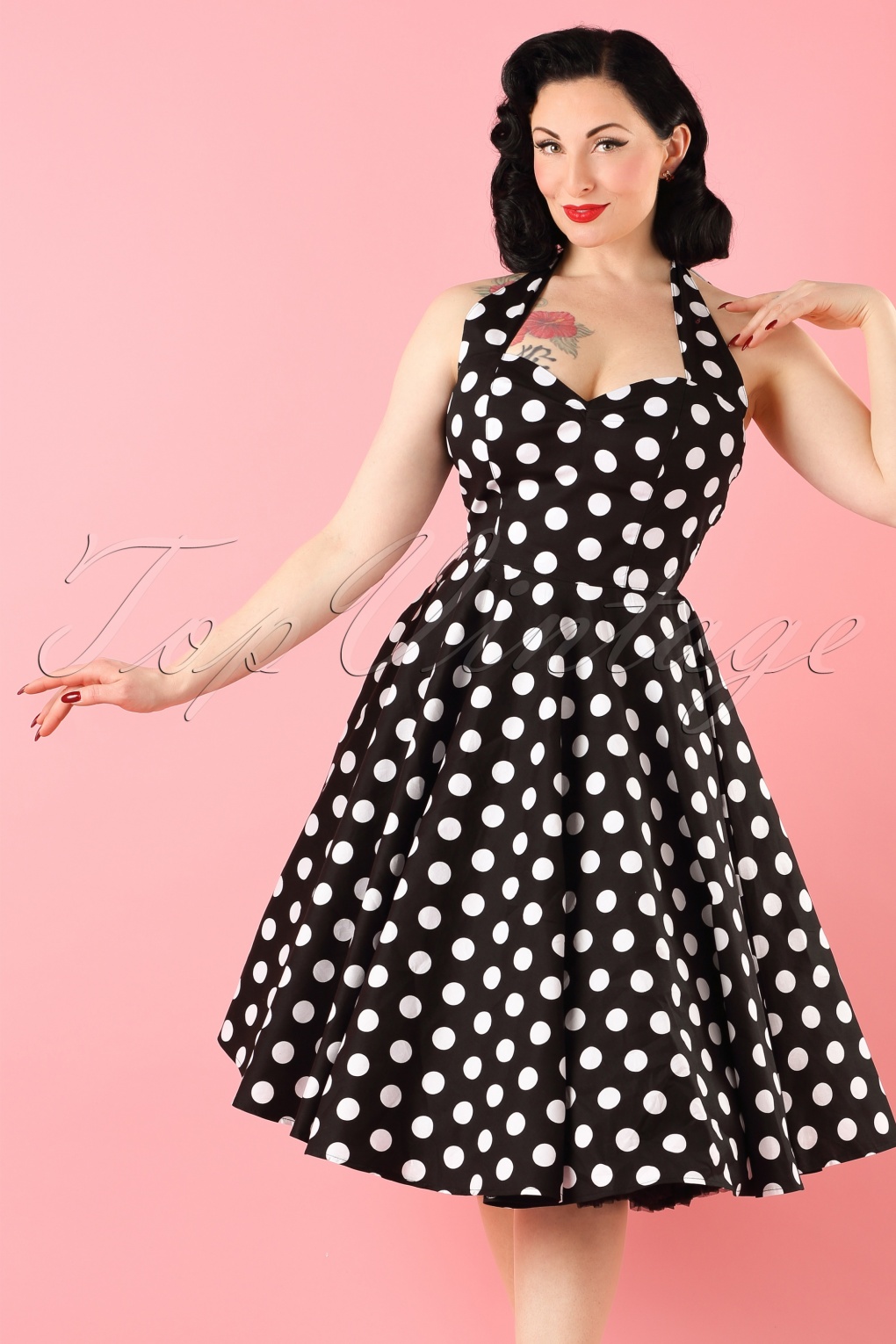 Polka Dot Dresses 20s 30s 40s 50s 60s 2235