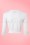 Collectif Clothing - Lucy Flamingo Cardigan Années 50 en Blanc 4