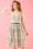 50s Matryoshka Nesting Dolls Swing Dress in Ivory 