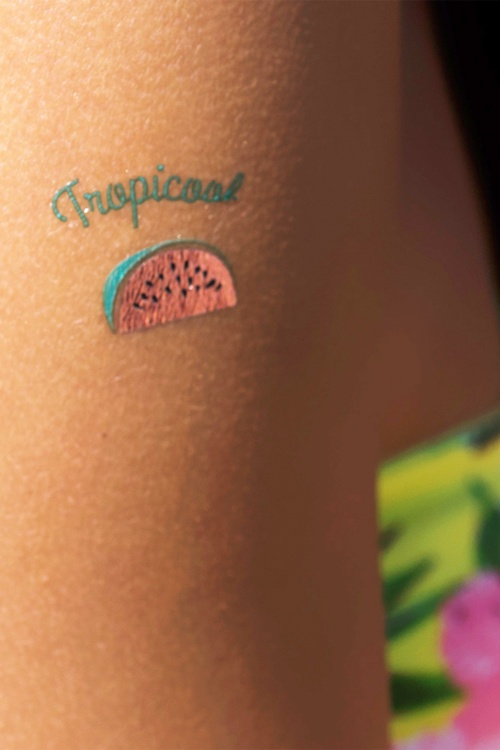 60s tropical flamingo tattoo 60s tropical flamingo tattoo