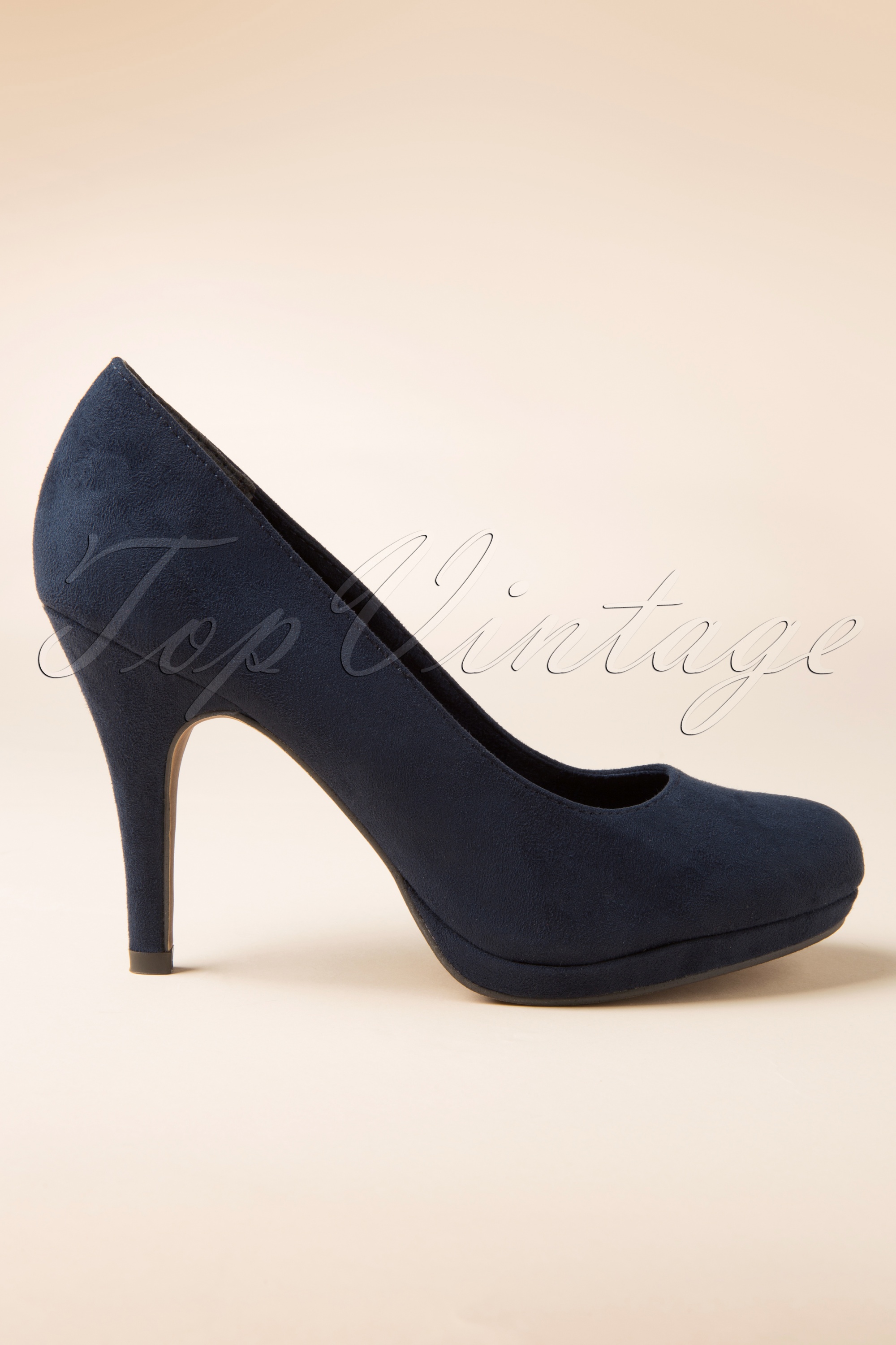 Tamaris - Stijlvolle Suedine Pumps Marine