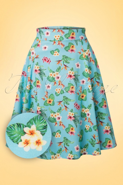 Collectif Cloting Tammy Paradise Hawaii Skirt 17646 20151117 0004W1