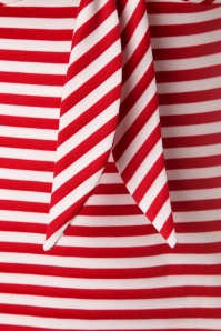 Steady Clothing - 50s Tatiana Tie Top in Red and White Stripes 3