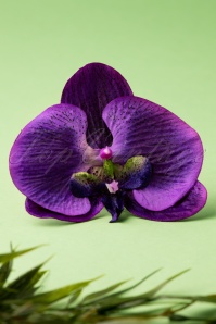 Lady Luck's Boutique - Bring Me Purple Orchids Daily Hair Clip Années 1950