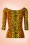 Pinup Couture - Deadly Dames Jailbird Top in Oranje Tijger 6