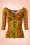 Pinup Couture - Deadly Dames Jailbird Top in Oranje Tijger 5