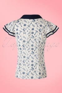 Vixen - Jaimie Sailor-blouse in crème 3
