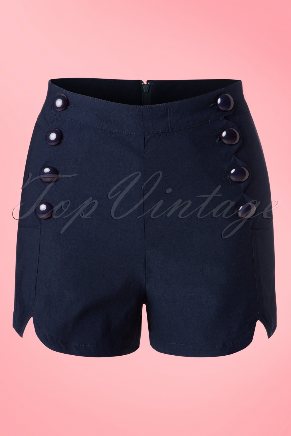50s Tanya Shorts in Navy