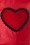 Vixen - Cherry Ann Pindot Bluse in Rot 4