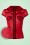 Vixen - Cherry Ann Pindot Bluse in Rot