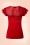 Vixen - 50s Alyssa Lace Top in Red 4