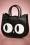 Banned Retro - Lizzy The Big Eyed Cat Tasche in Schwarz 2